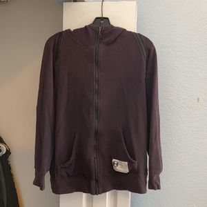 final home purple zip up hoodie size small